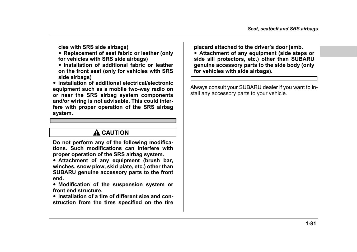 Subaru 2004 Legacy User Manual | Page 106 / 525