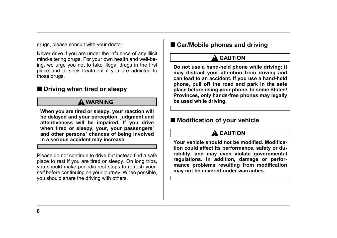 Subaru 2004 Legacy User Manual | Page 11 / 525