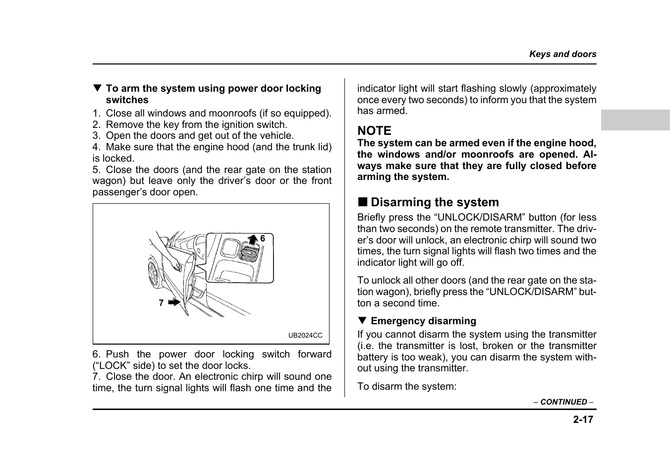 Subaru 2004 Legacy User Manual | Page 124 / 525