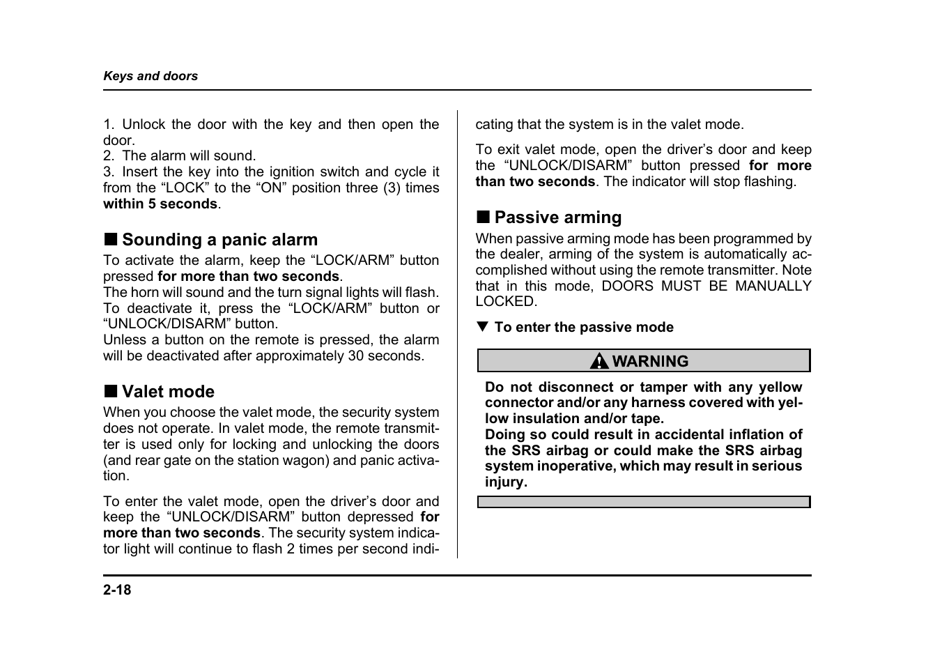 Subaru 2004 Legacy User Manual | Page 125 / 525