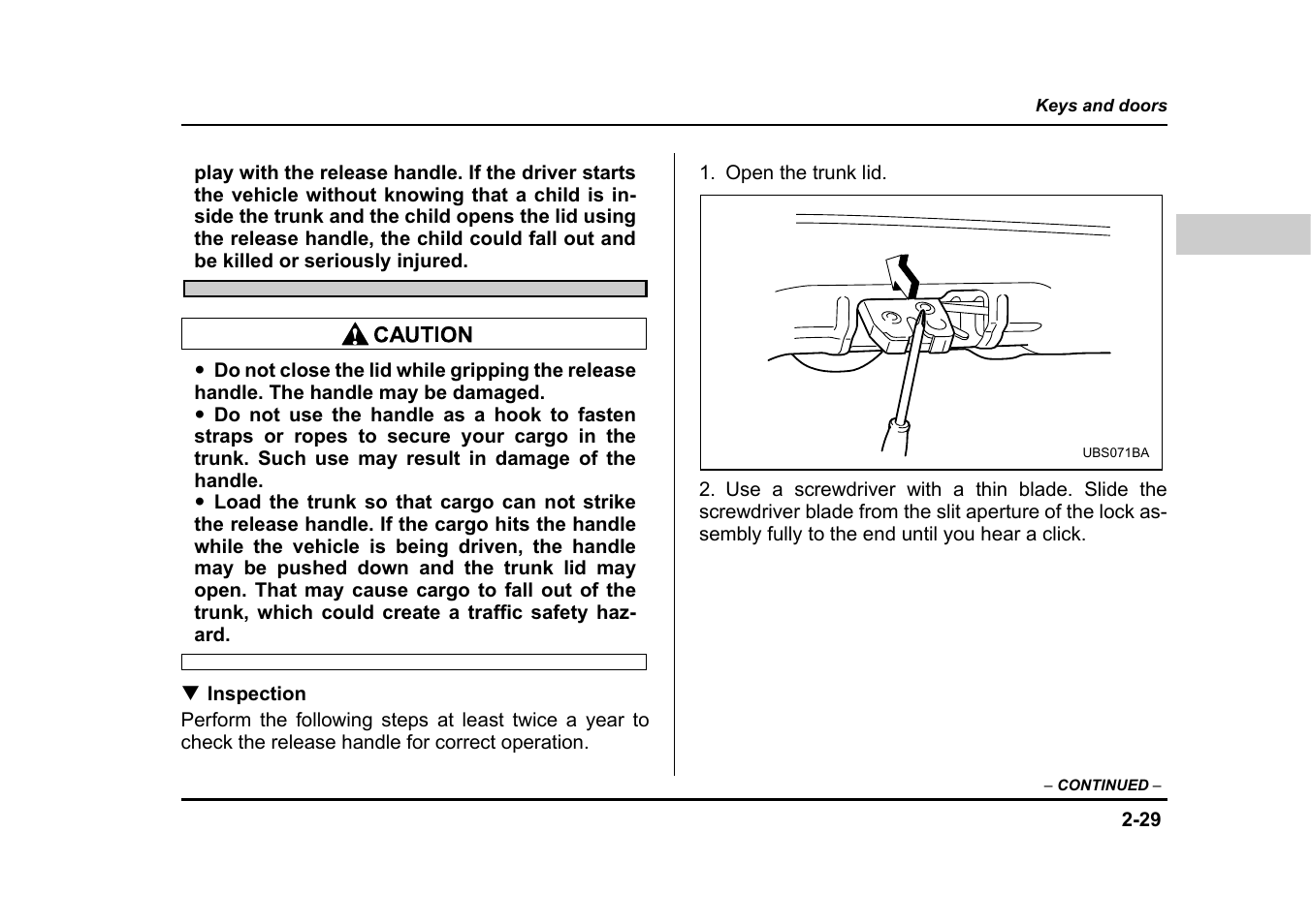 Subaru 2004 Legacy User Manual | Page 136 / 525