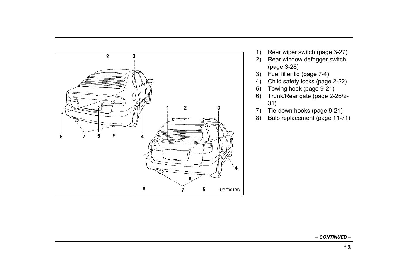 Subaru 2004 Legacy User Manual | Page 16 / 525