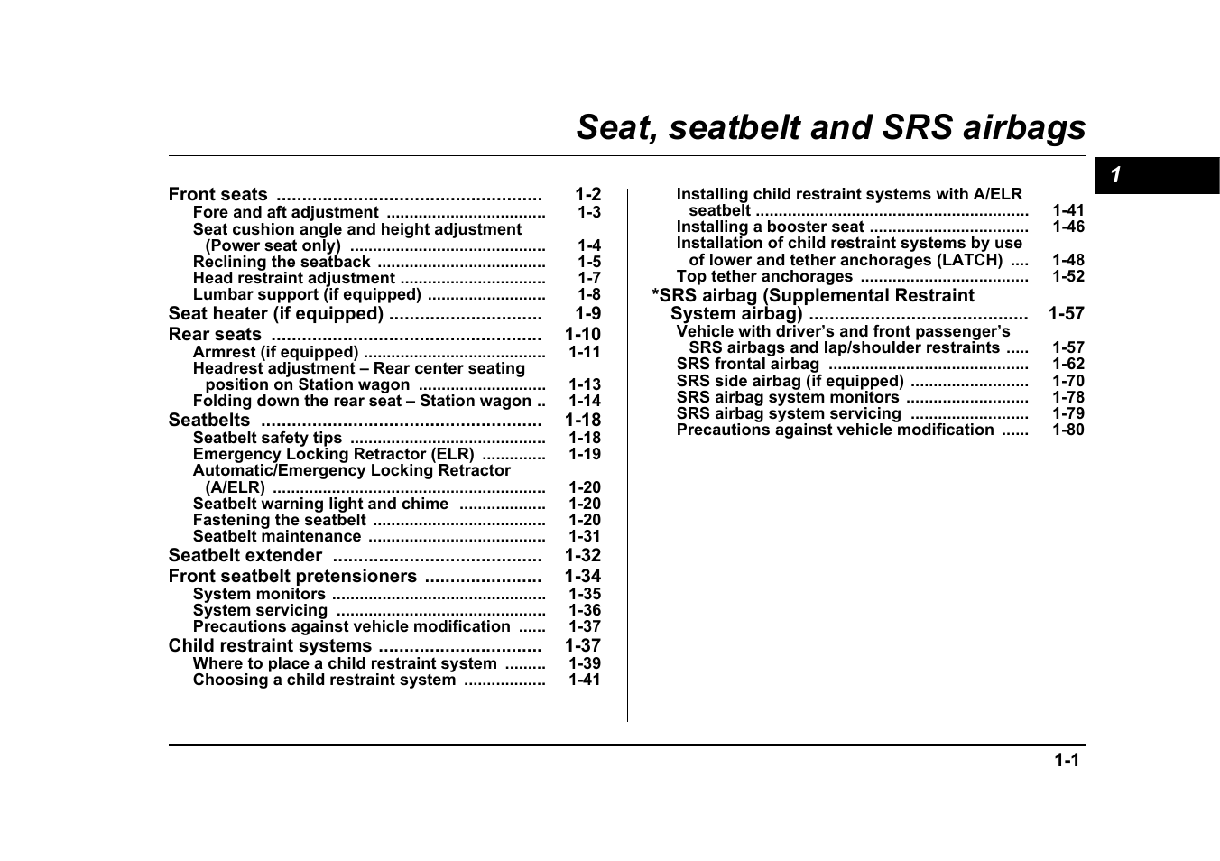 Msa5m0404a_7, Seat, seatbelt and srs airbags | Subaru 2004 Legacy User Manual | Page 26 / 525