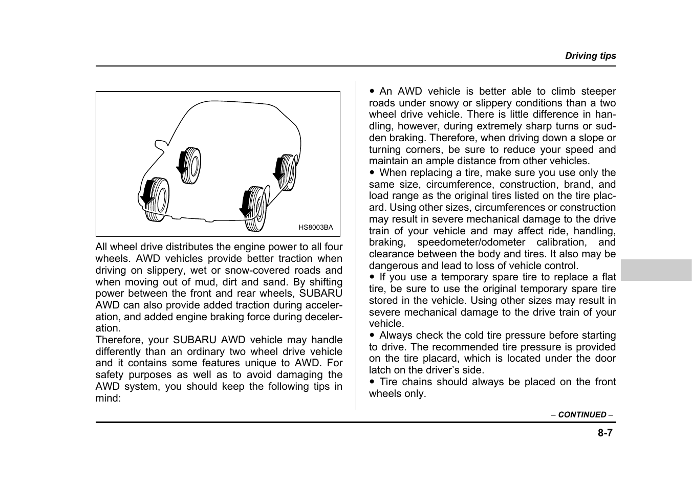 Subaru 2004 Legacy User Manual | Page 326 / 525