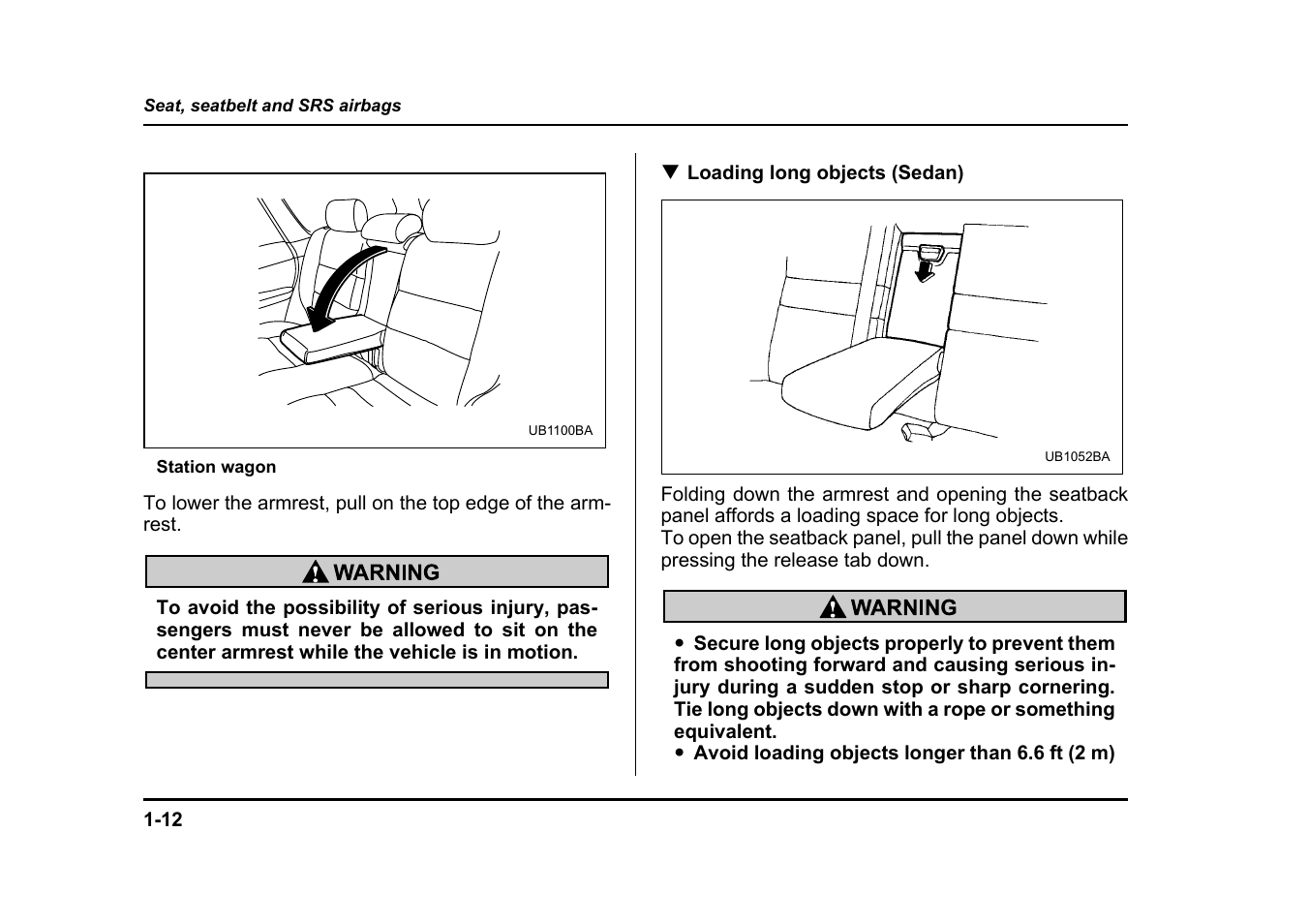 Subaru 2004 Legacy User Manual | Page 37 / 525