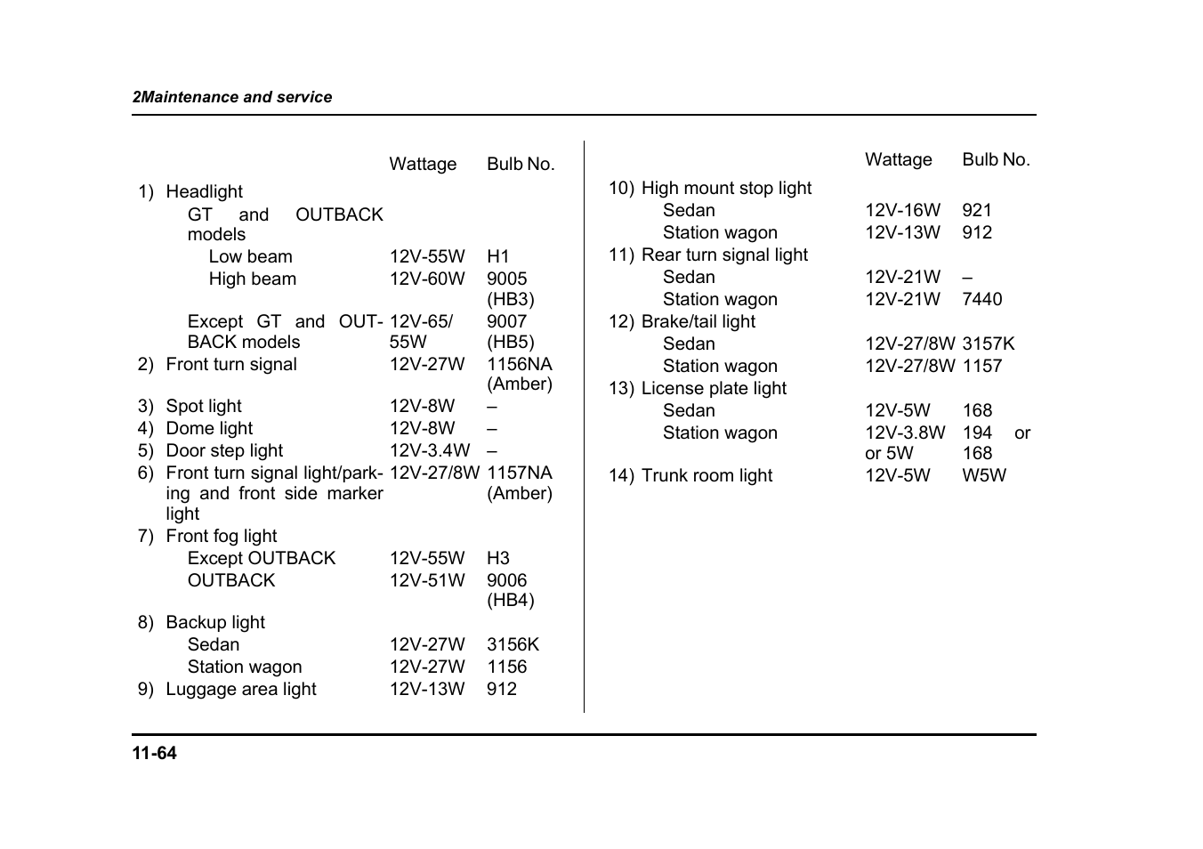 Subaru 2004 Legacy User Manual | Page 465 / 525