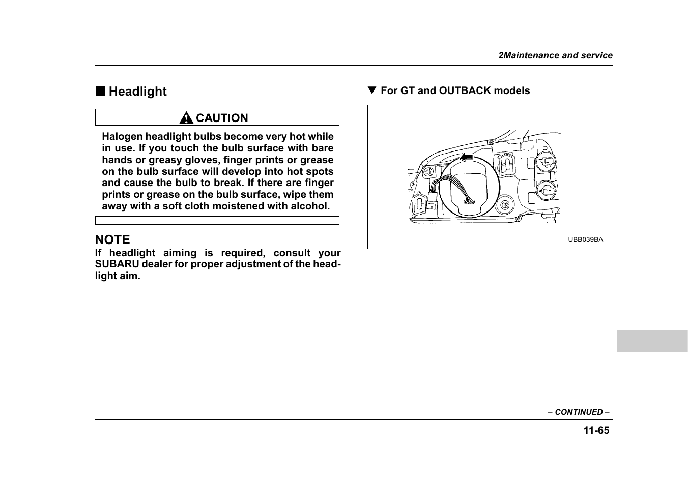 Subaru 2004 Legacy User Manual | Page 466 / 525