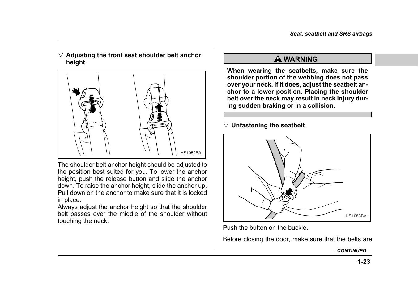 Subaru 2004 Legacy User Manual | Page 48 / 525