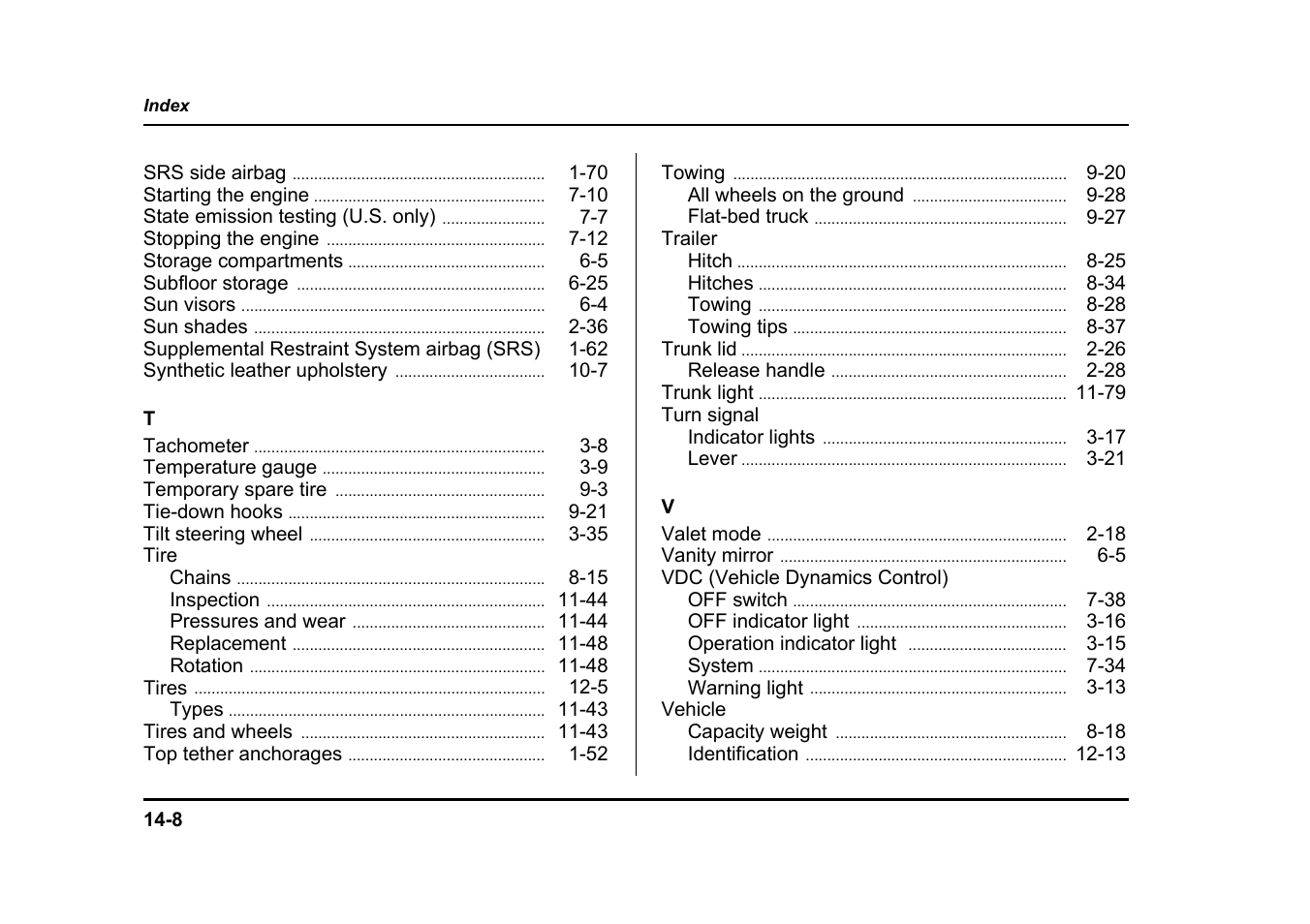 Subaru 2004 Legacy User Manual | Page 521 / 525