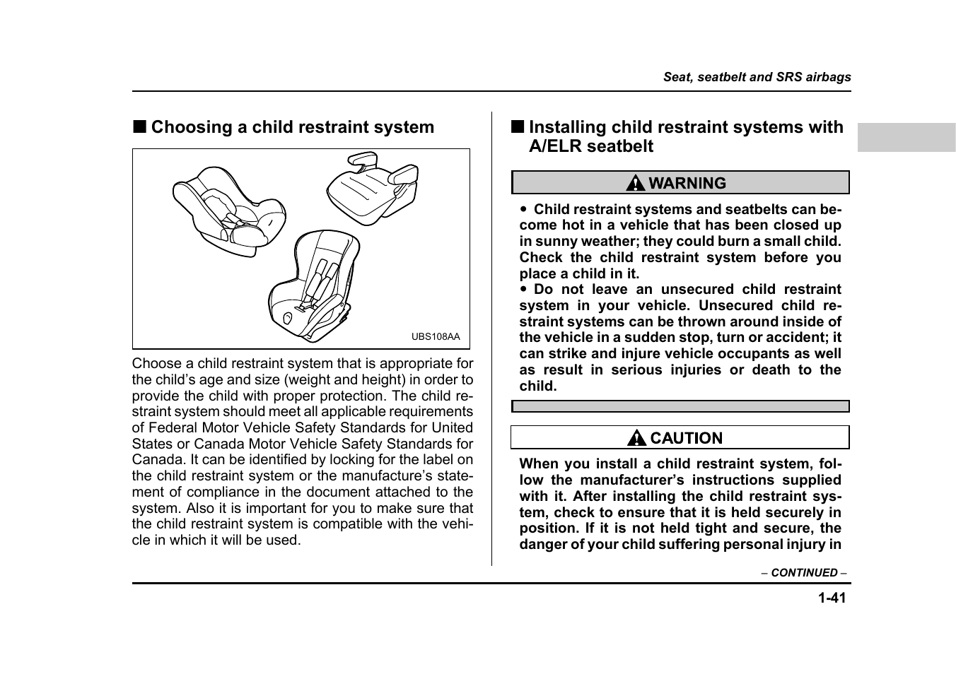 Subaru 2004 Legacy User Manual | Page 66 / 525