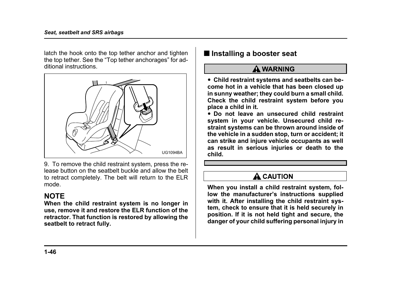 Subaru 2004 Legacy User Manual | Page 71 / 525