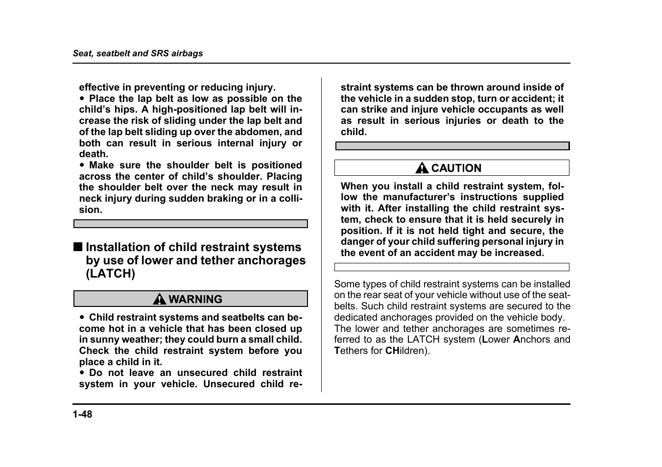 Subaru 2004 Legacy User Manual | Page 73 / 525