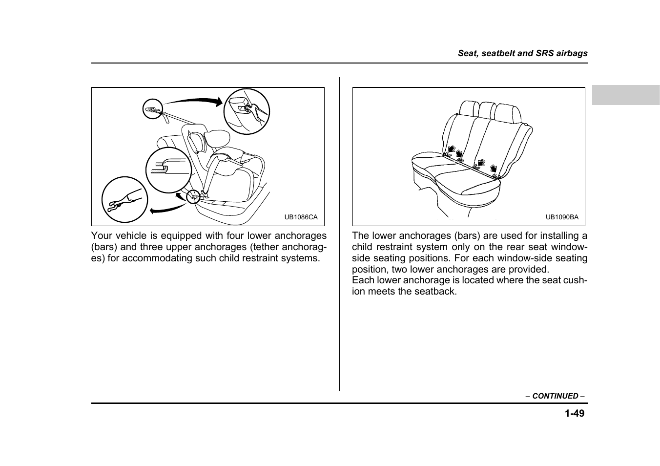 Subaru 2004 Legacy User Manual | Page 74 / 525
