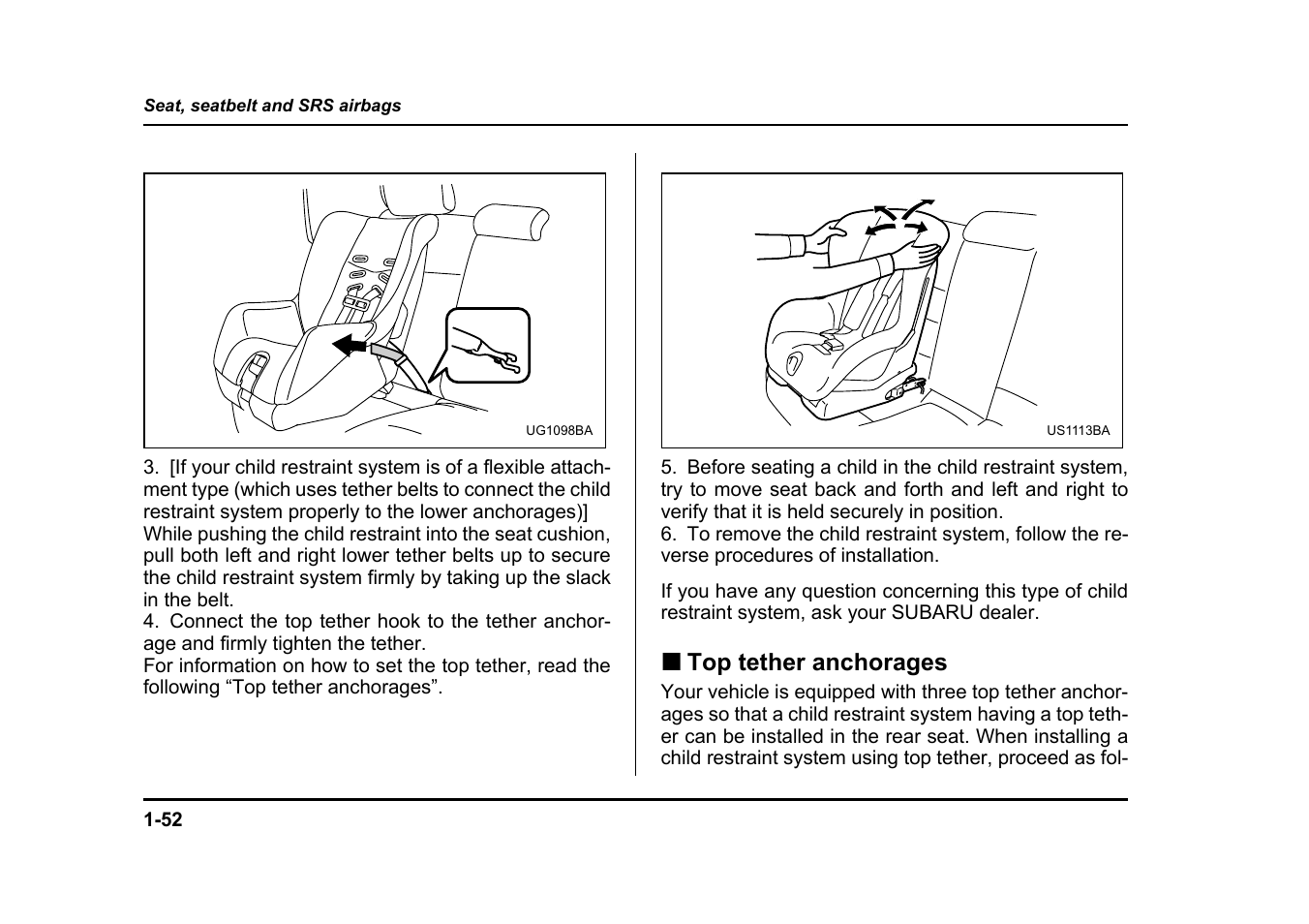 Subaru 2004 Legacy User Manual | Page 77 / 525