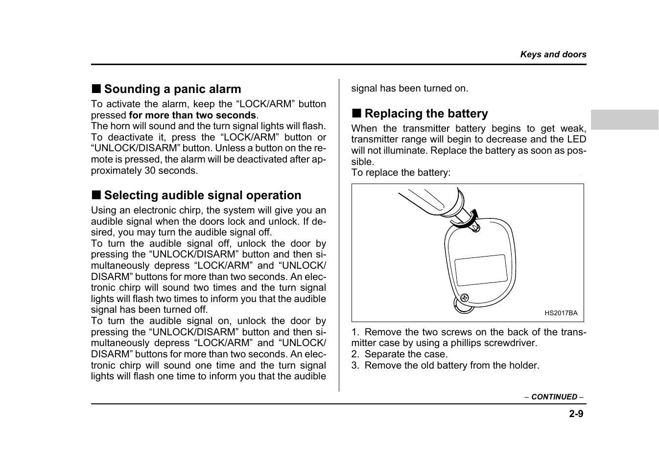 Subaru 2004 Impreza User Manual | Page 112 / 491