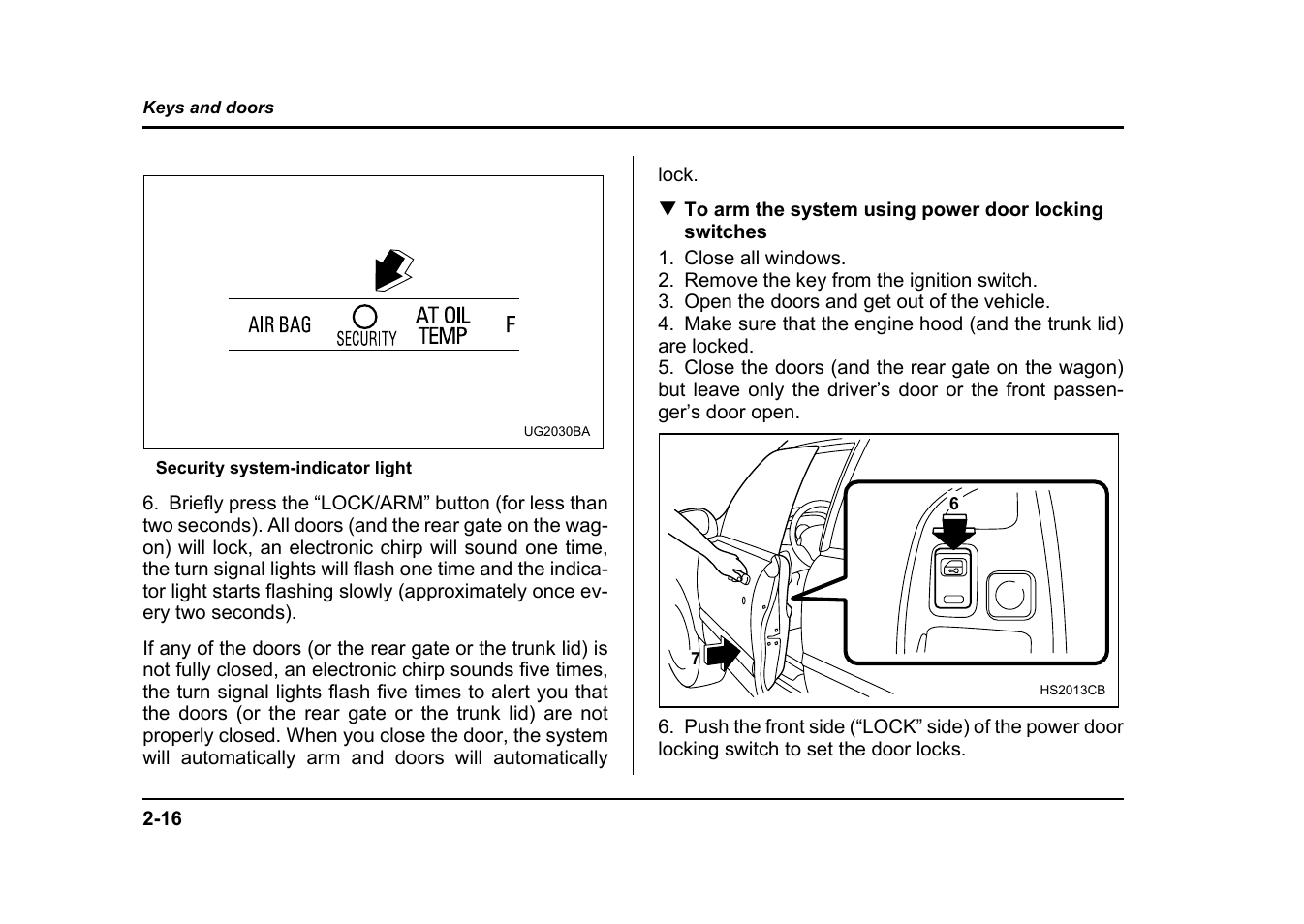Subaru 2004 Impreza User Manual | Page 119 / 491