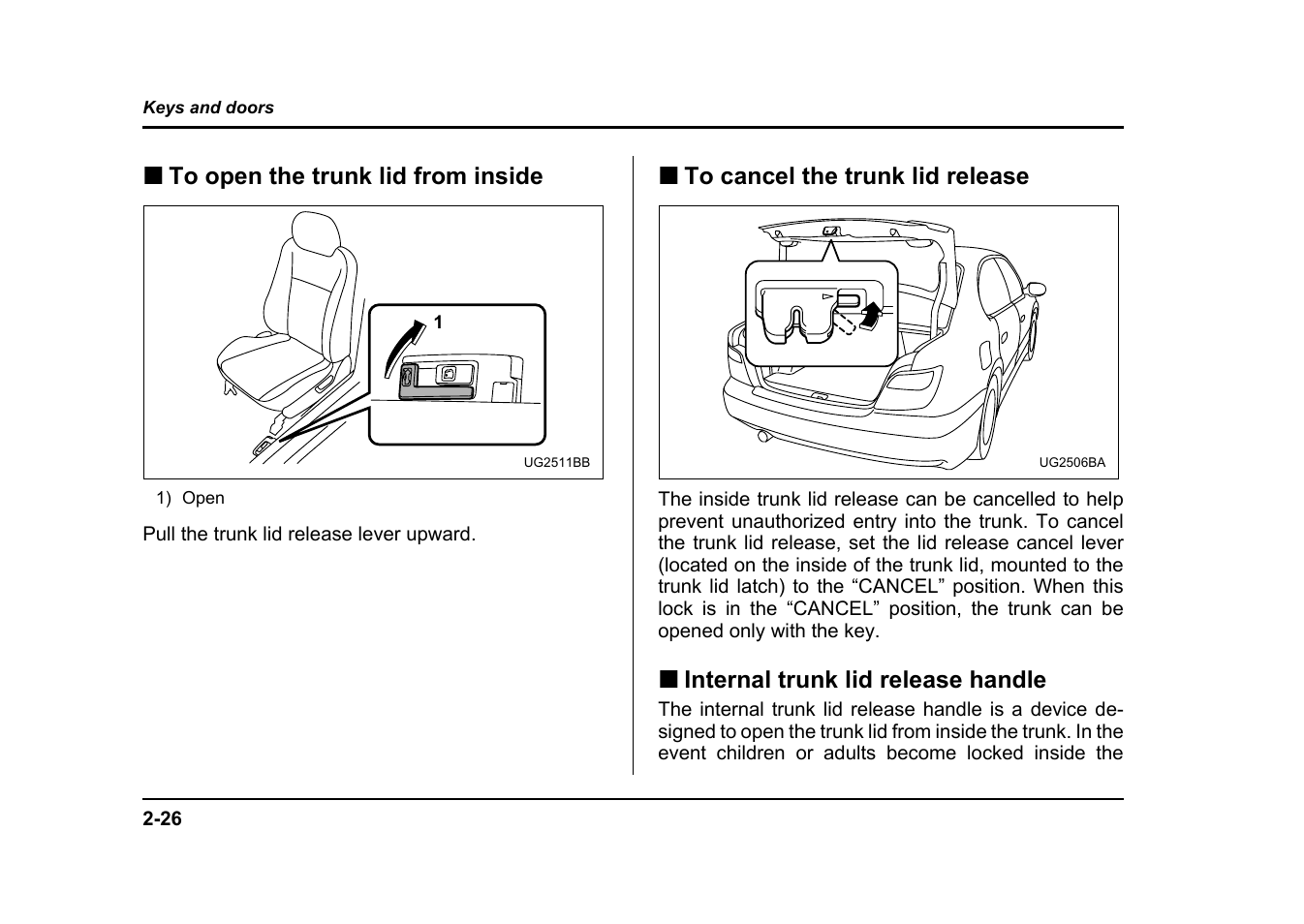 Subaru 2004 Impreza User Manual | Page 129 / 491