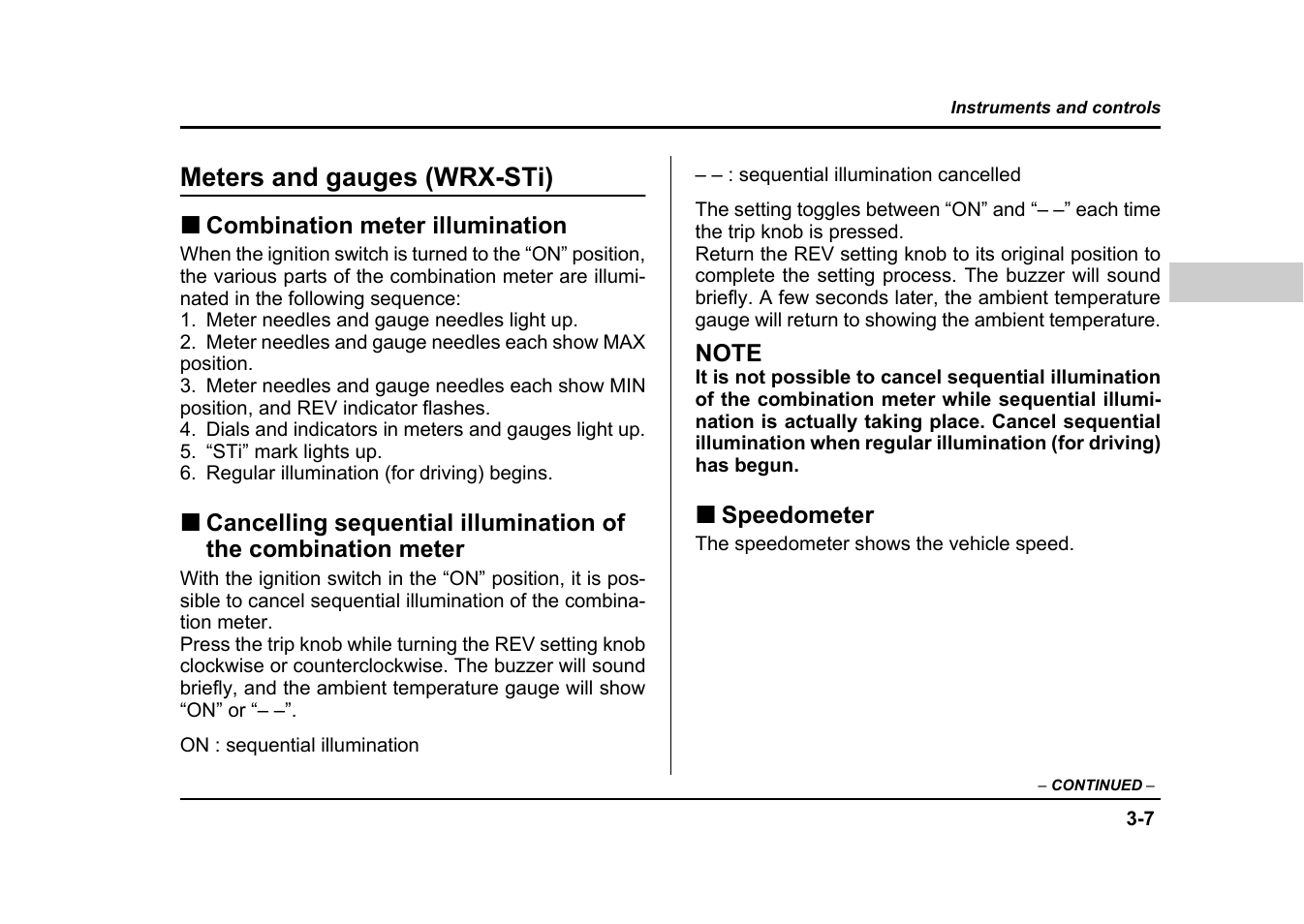 Meters and gauges (wrx-sti) | Subaru 2004 Impreza User Manual | Page 144 / 491