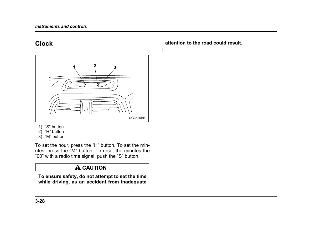 Clock | Subaru 2004 Impreza User Manual | Page 165 / 491