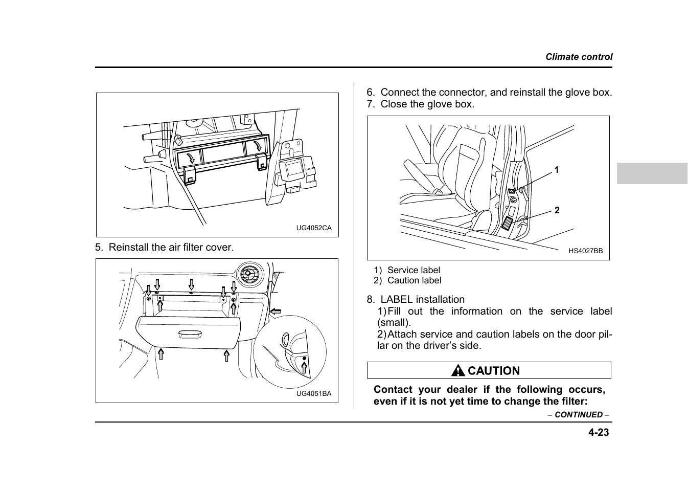 Subaru 2004 Impreza User Manual | Page 212 / 491