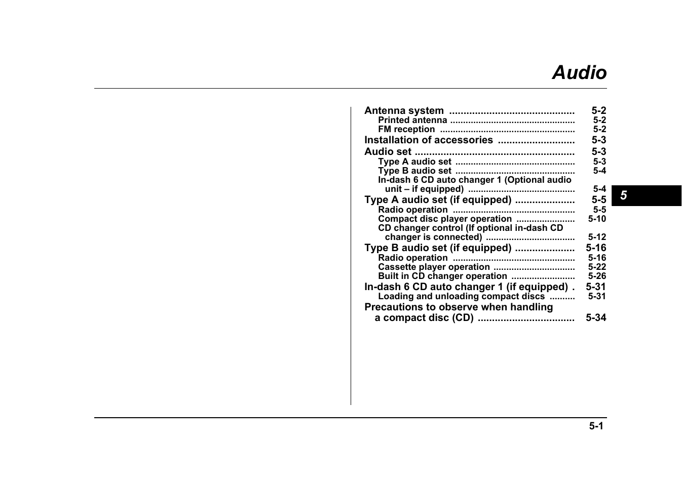 Audio | Subaru 2004 Impreza User Manual | Page 214 / 491