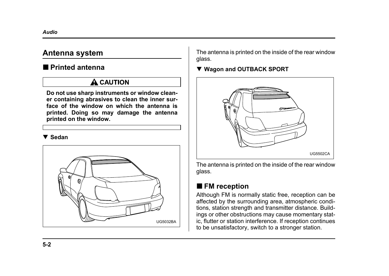 Msa5m0401a_12, Antenna system | Subaru 2004 Impreza User Manual | Page 215 / 491