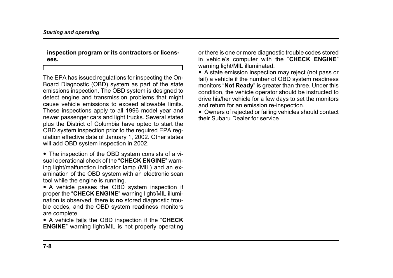 Subaru 2004 Impreza User Manual | Page 277 / 491