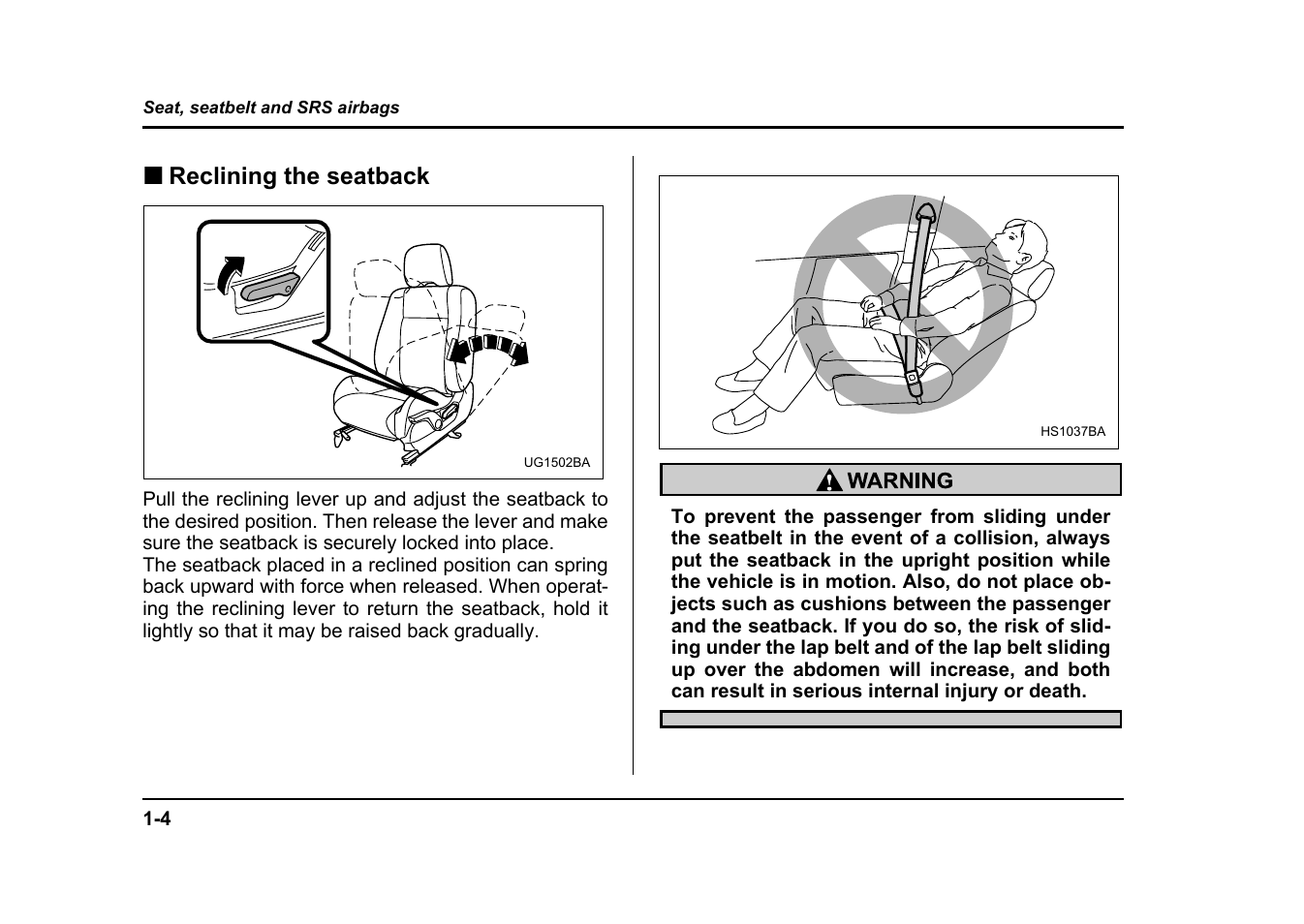 Subaru 2004 Impreza User Manual | Page 31 / 491