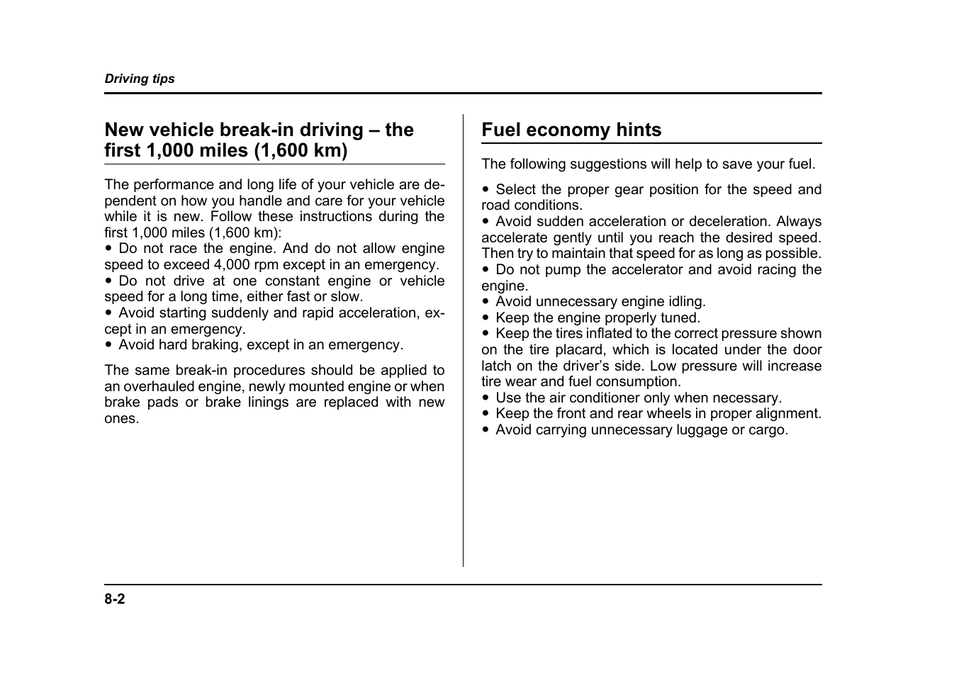 Msa5m0401a_15, Fuel economy hints | Subaru 2004 Impreza User Manual | Page 313 / 491