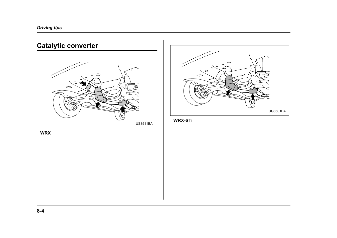 Catalytic converter | Subaru 2004 Impreza User Manual | Page 315 / 491