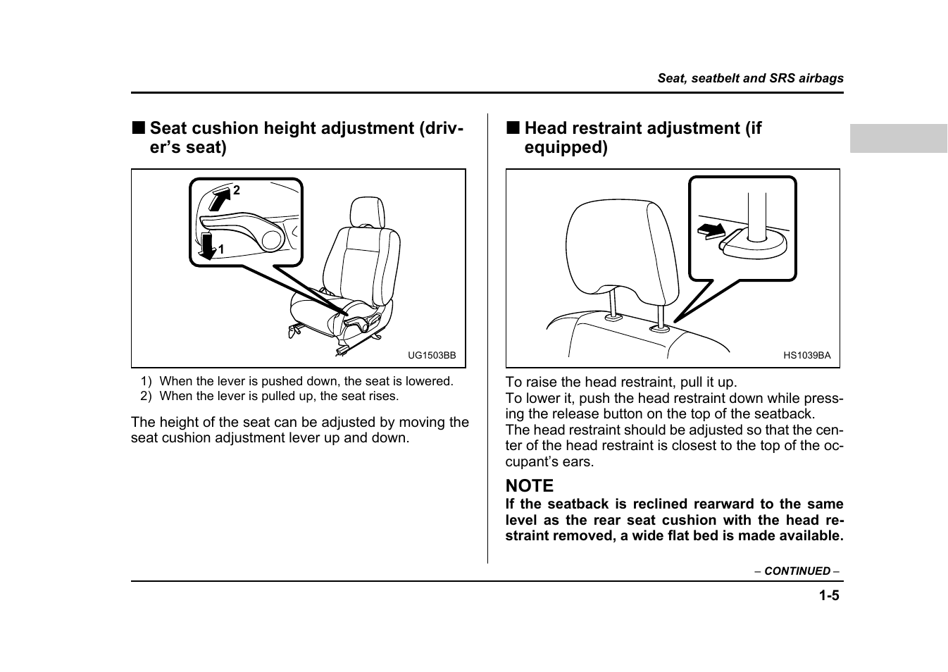 Subaru 2004 Impreza User Manual | Page 32 / 491