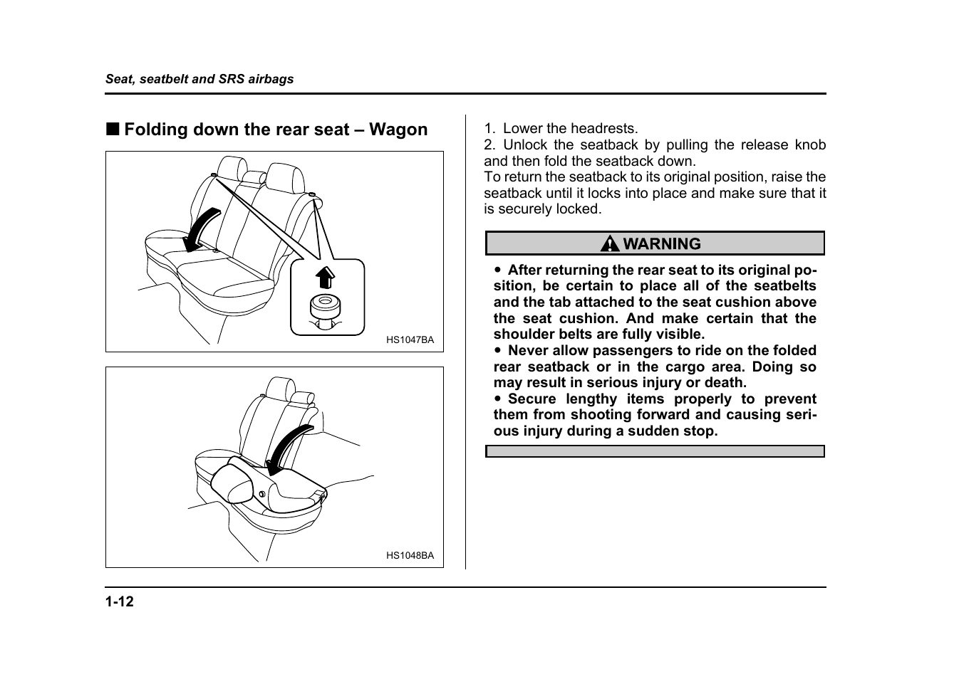 Subaru 2004 Impreza User Manual | Page 39 / 491