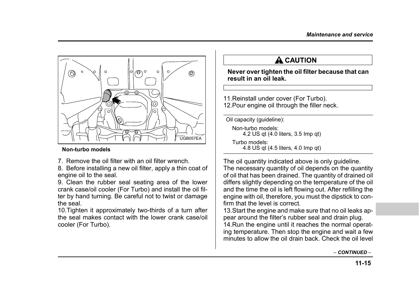 Subaru 2004 Impreza User Manual | Page 400 / 491