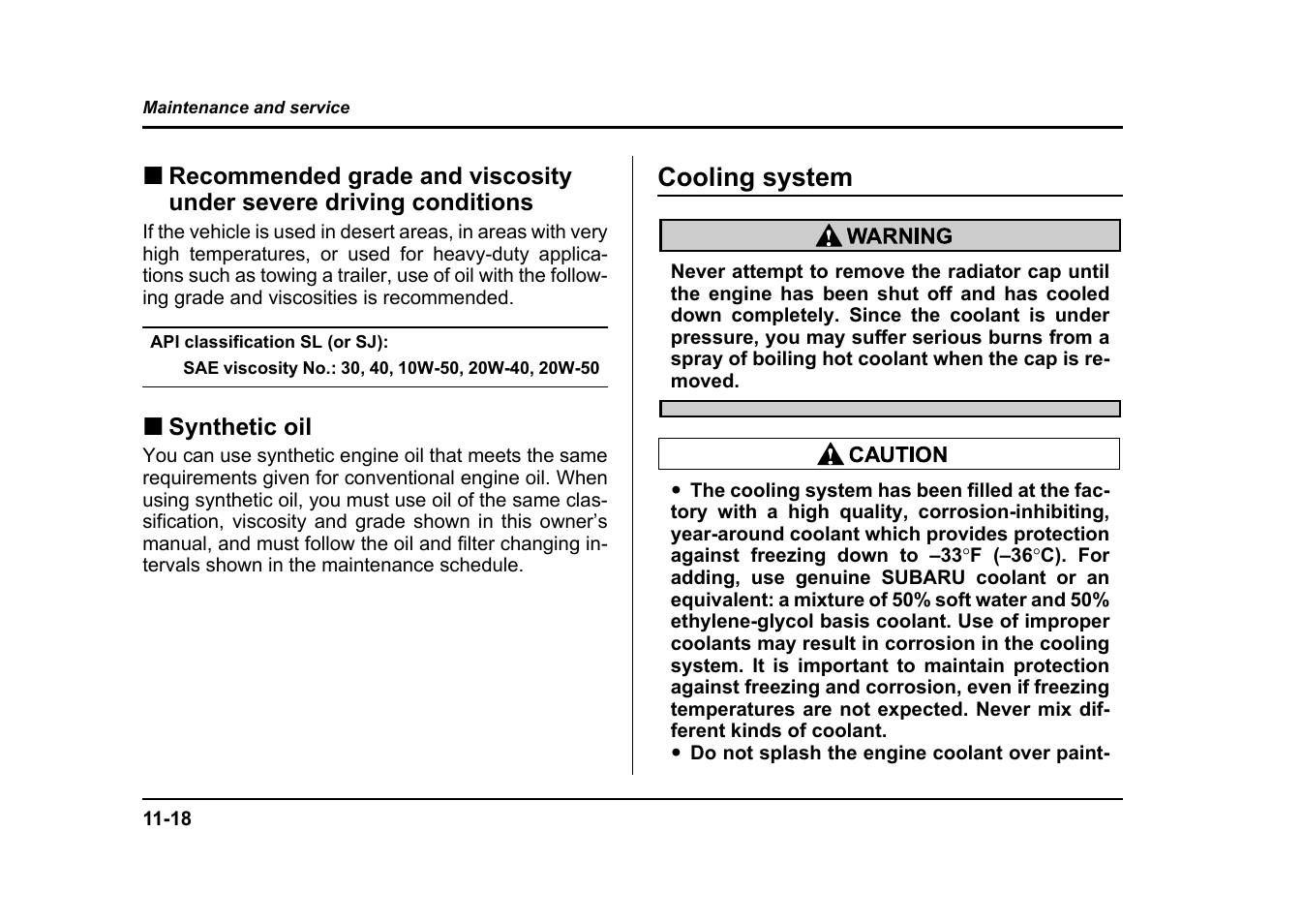 Cooling system | Subaru 2004 Impreza User Manual | Page 403 / 491