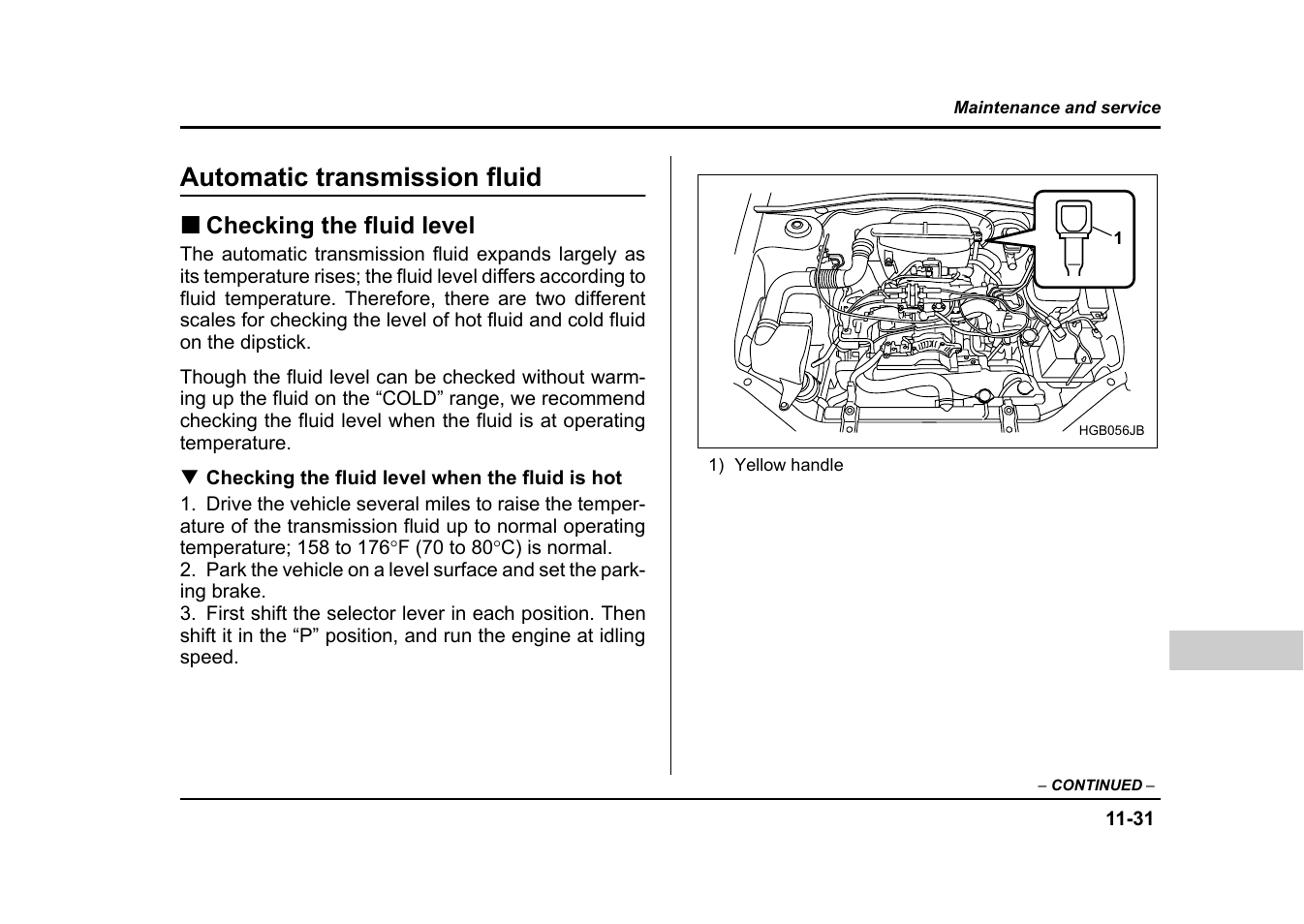 Automatic transmission fluid | Subaru 2004 Impreza User Manual | Page 416 / 491
