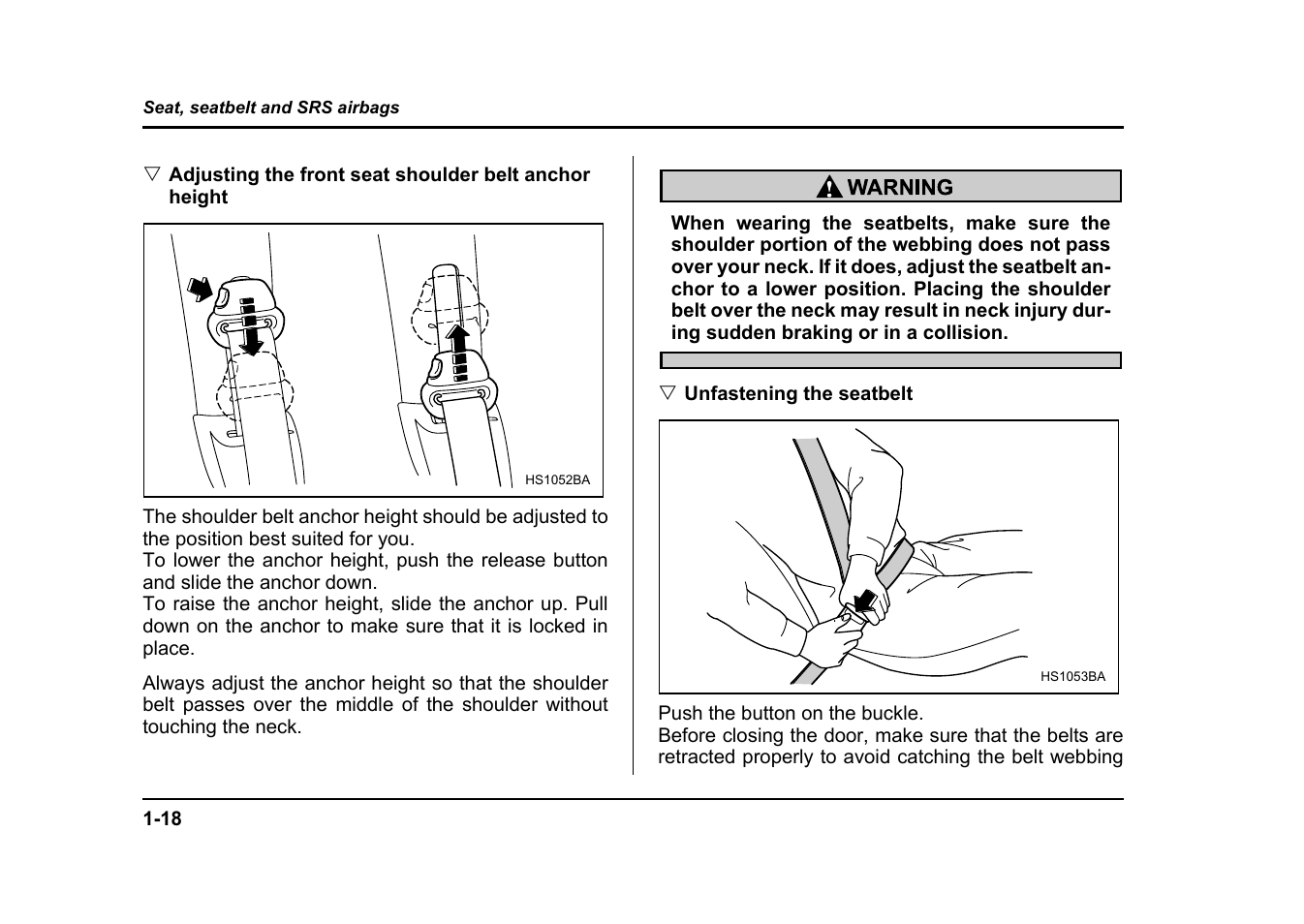 Subaru 2004 Impreza User Manual | Page 45 / 491