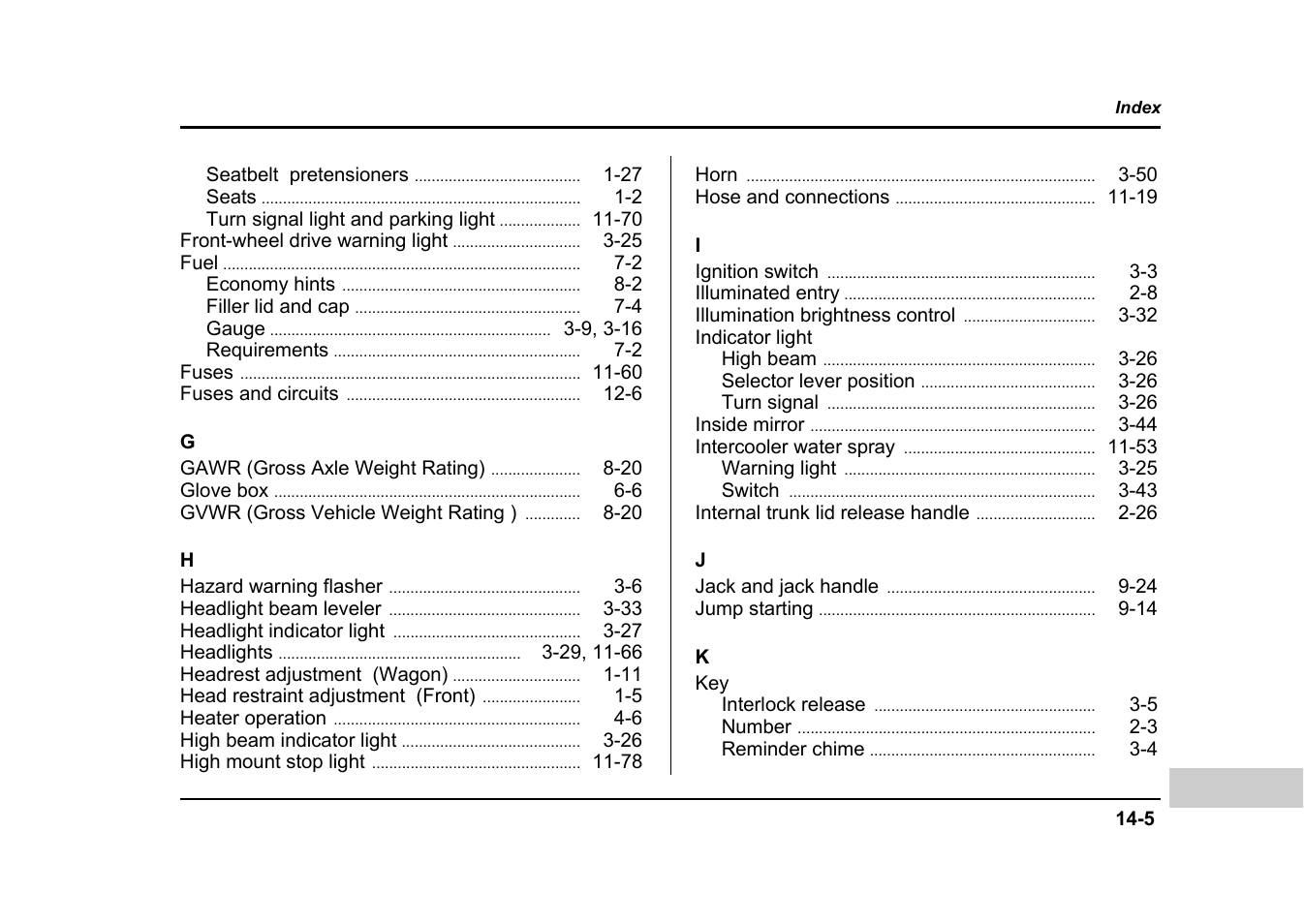 Subaru 2004 Impreza User Manual | Page 484 / 491