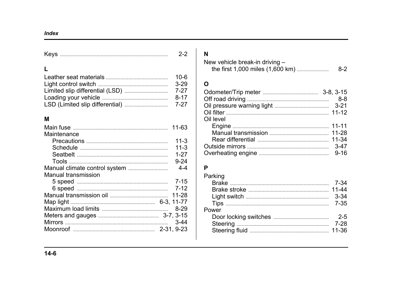 Subaru 2004 Impreza User Manual | Page 485 / 491