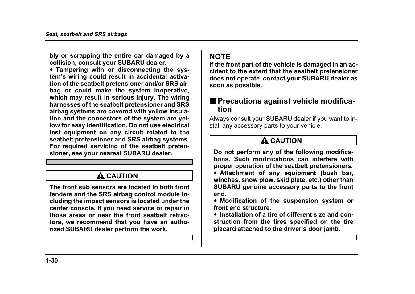 Subaru 2004 Impreza User Manual | Page 57 / 491