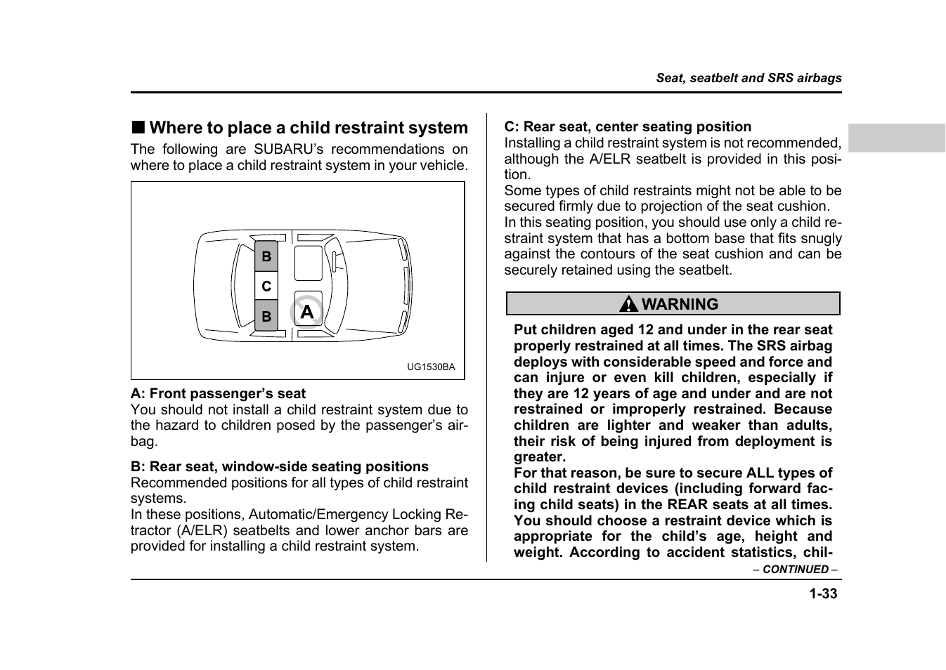 Subaru 2004 Impreza User Manual | Page 60 / 491