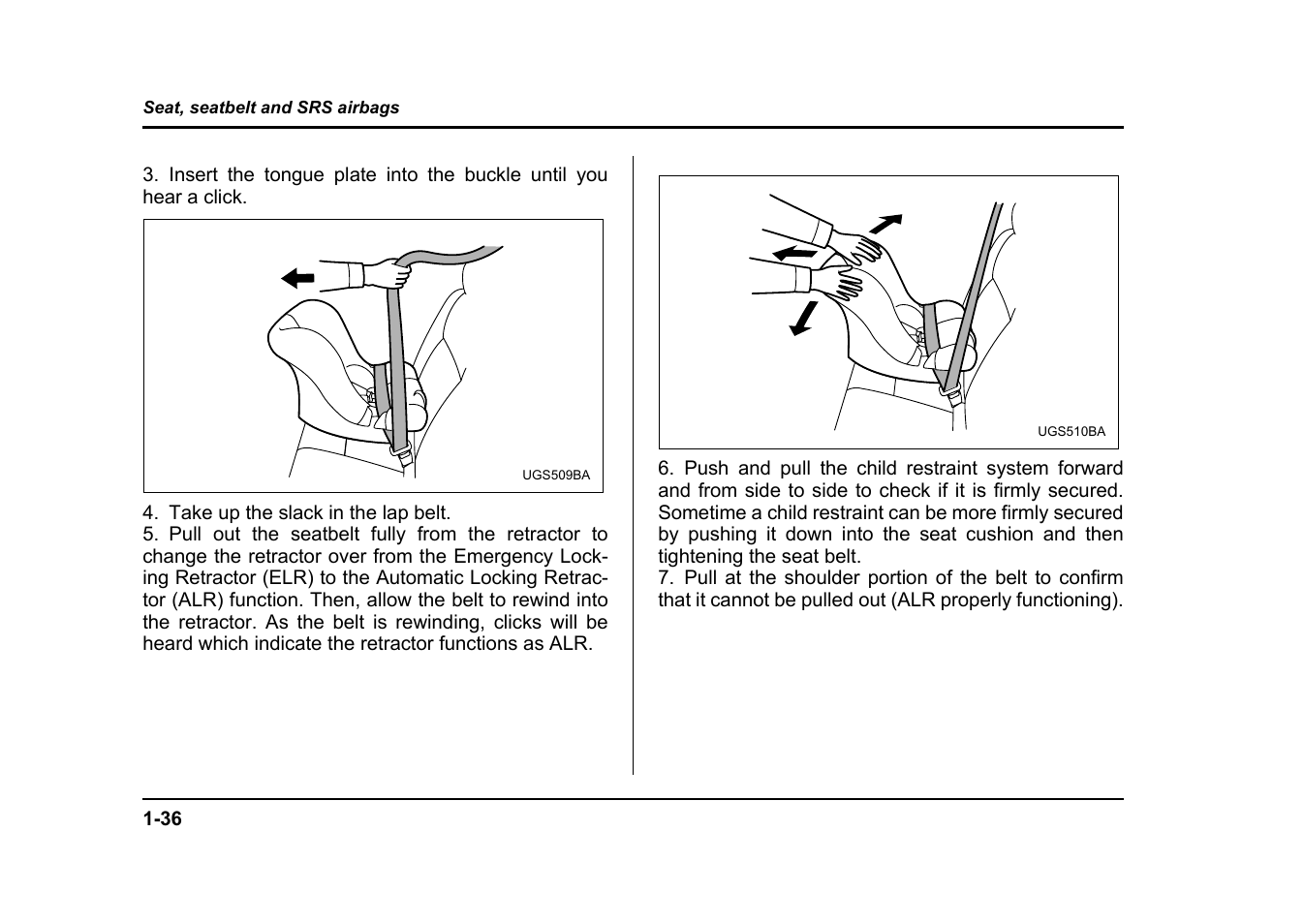 Subaru 2004 Impreza User Manual | Page 63 / 491