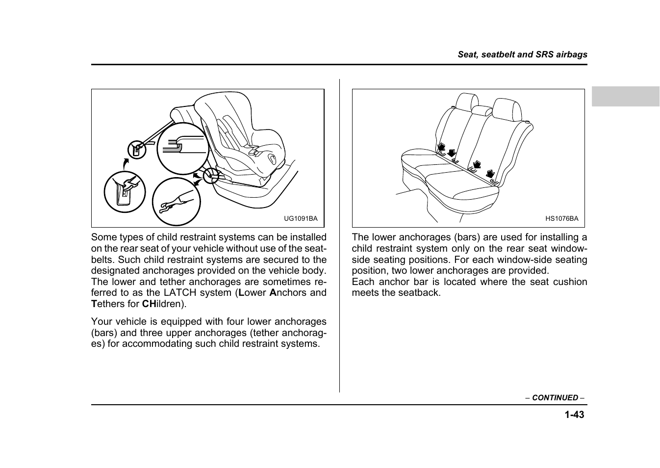 Subaru 2004 Impreza User Manual | Page 70 / 491