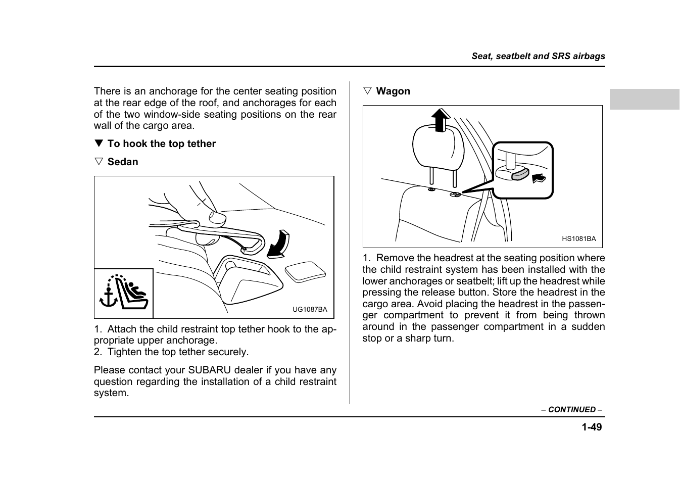 Subaru 2004 Impreza User Manual | Page 76 / 491