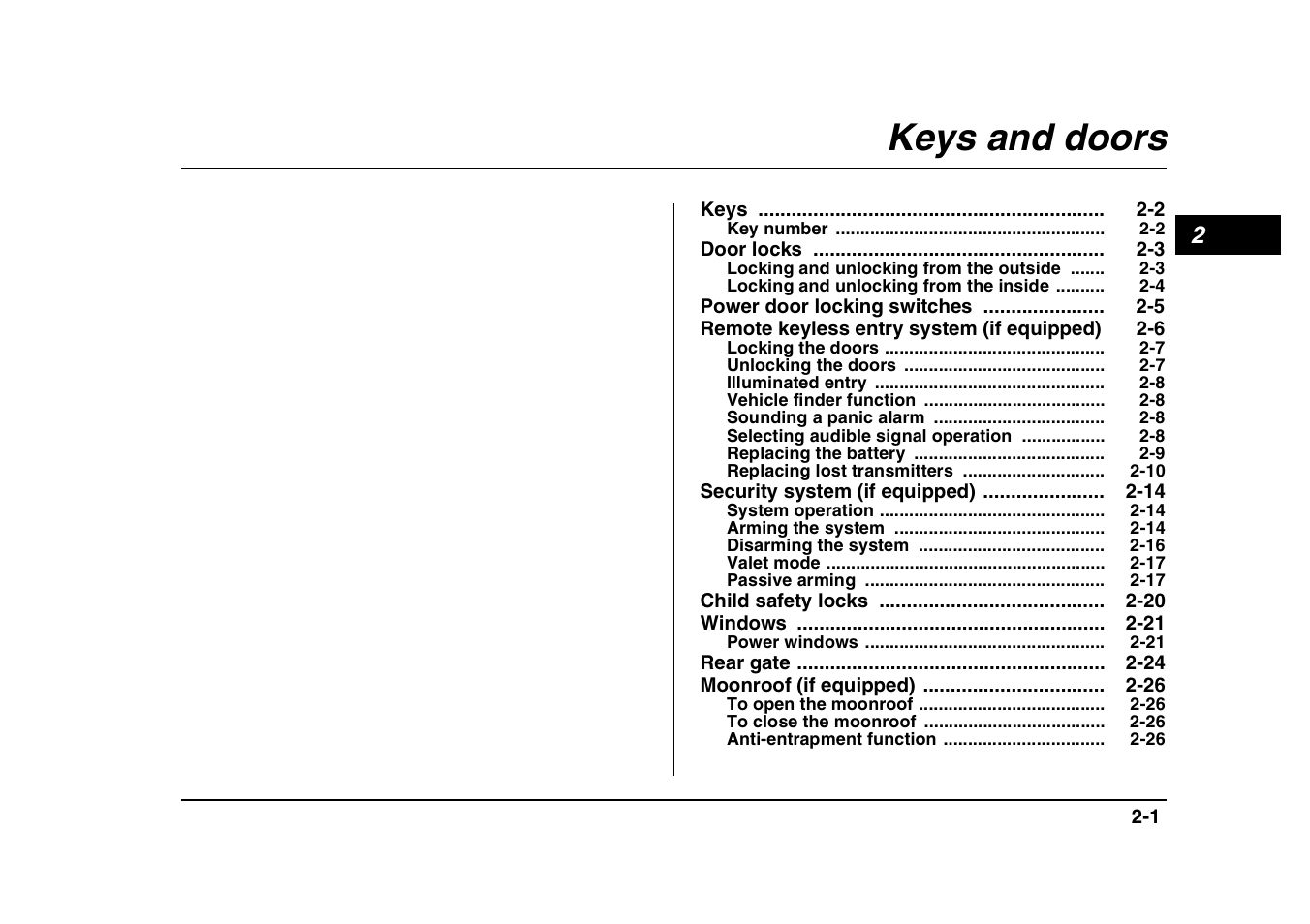 Msa5m0403a_8, Keys and doors | Subaru 2004 Forester X User Manual | Page 102 / 439