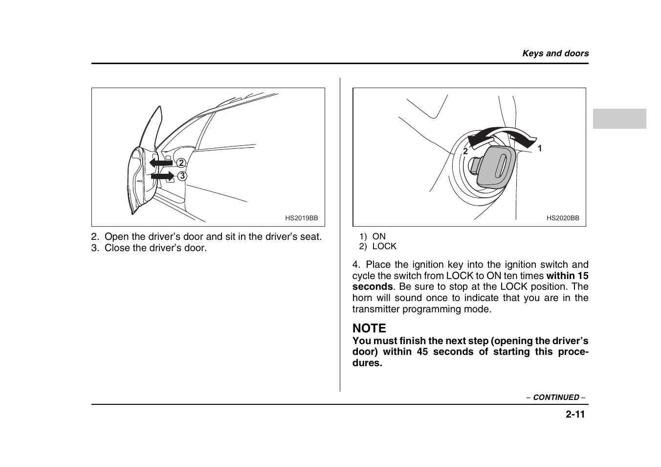 Subaru 2004 Forester X User Manual | Page 112 / 439