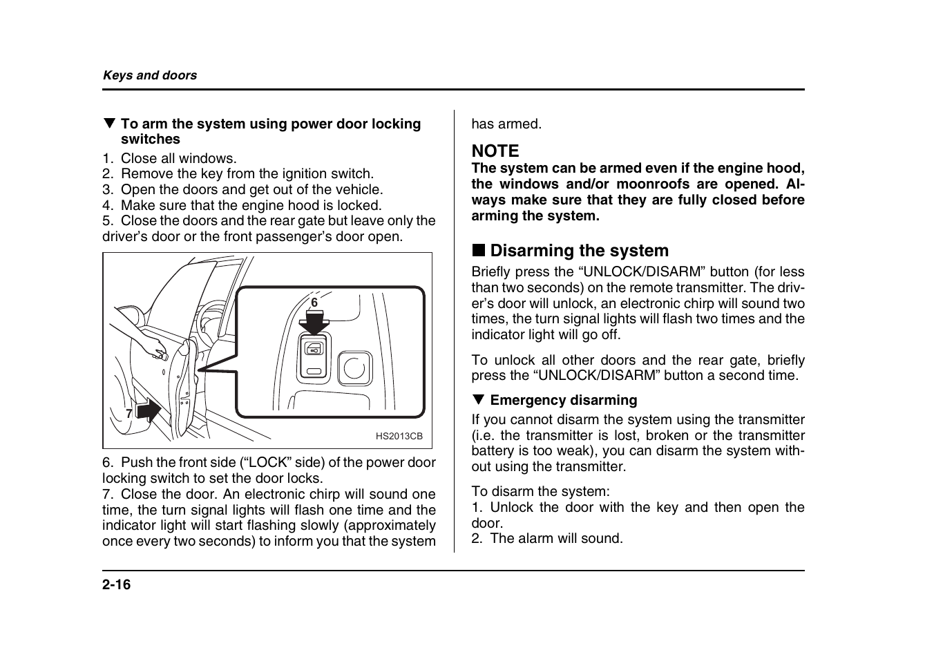 Subaru 2004 Forester X User Manual | Page 117 / 439