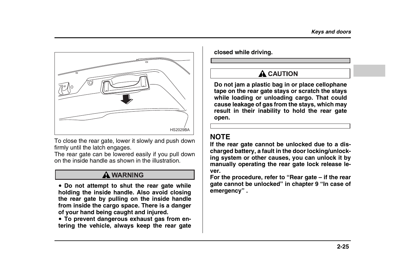 Subaru 2004 Forester X User Manual | Page 126 / 439