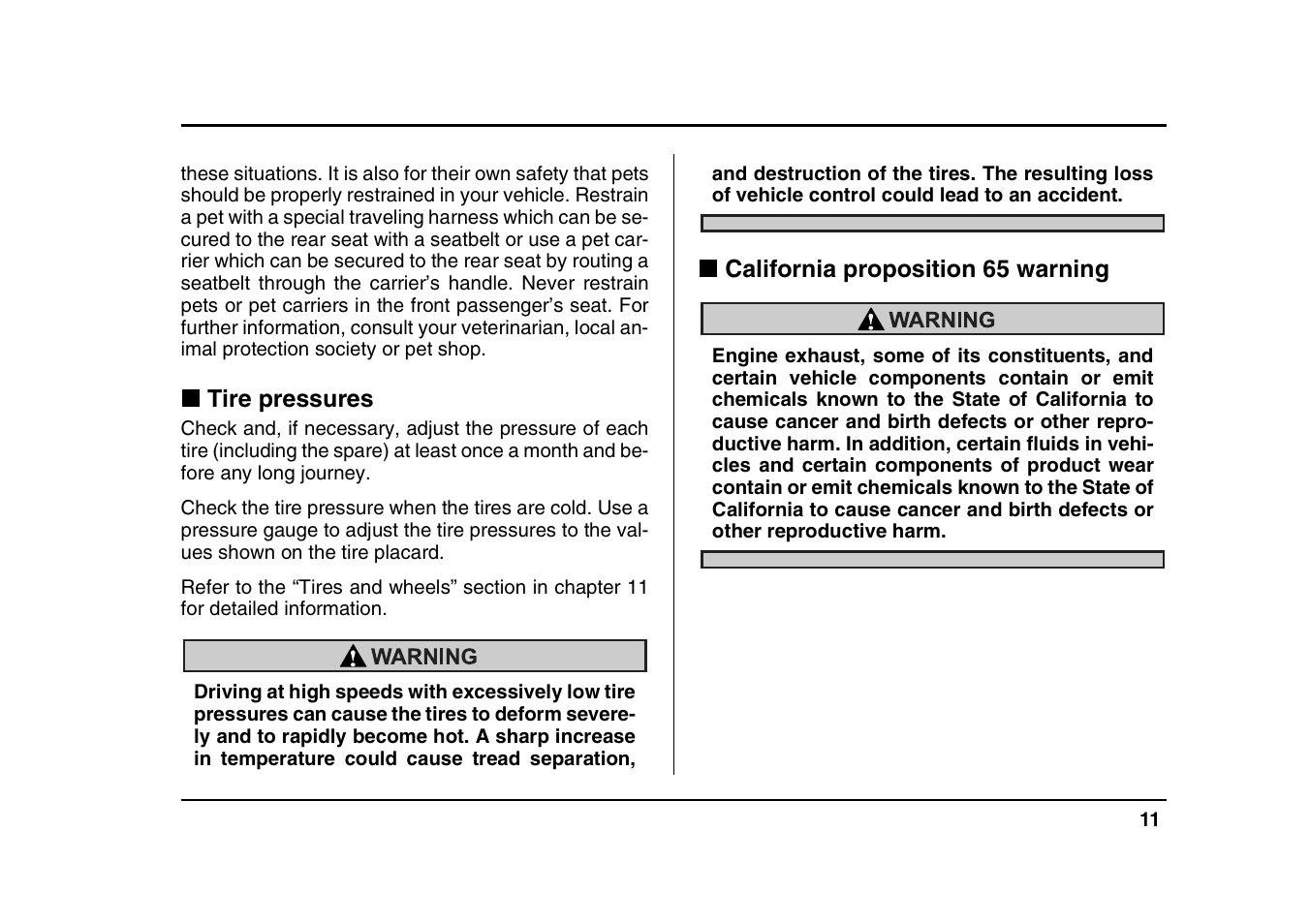 Subaru 2004 Forester X User Manual | Page 14 / 439