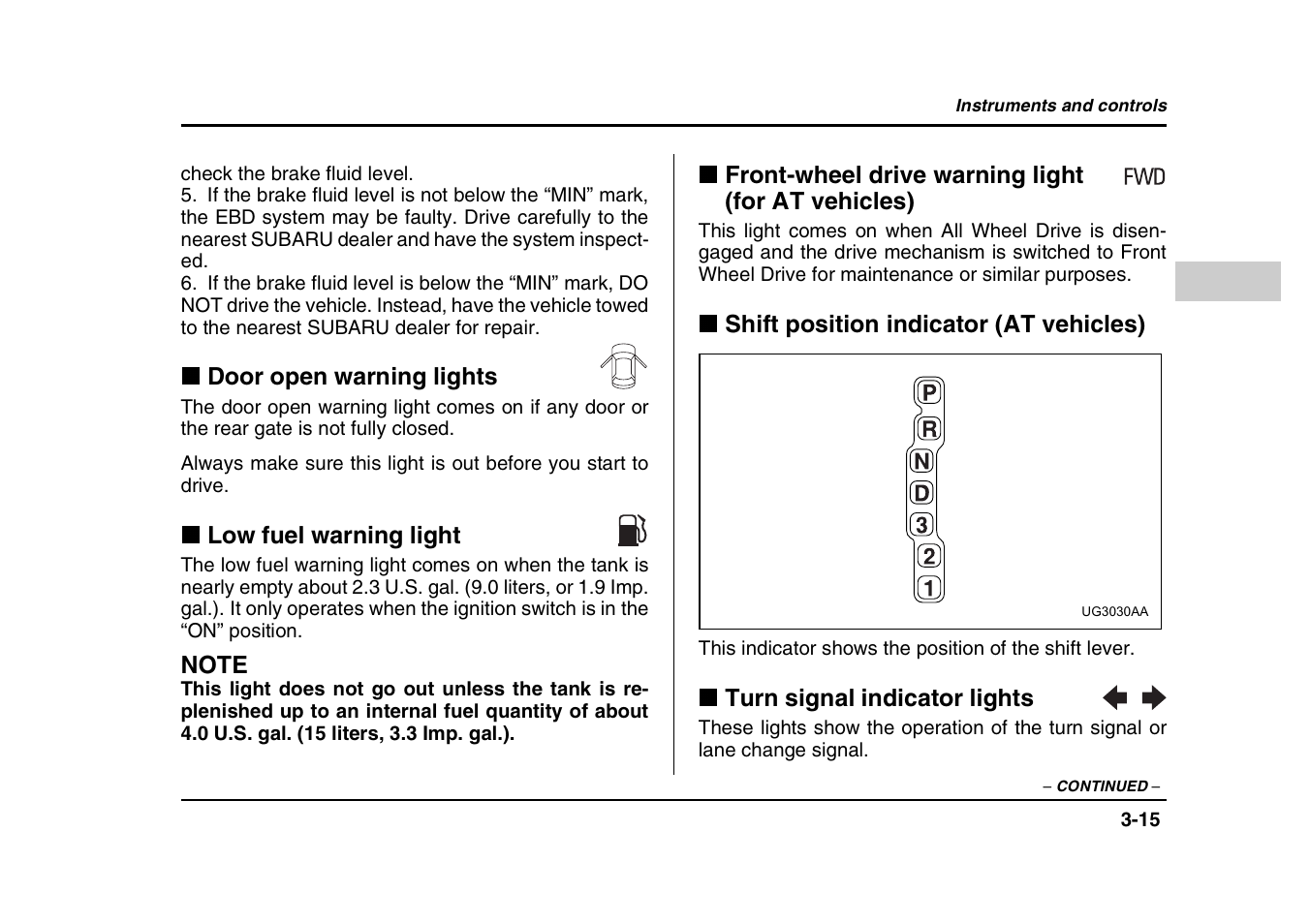 Subaru 2004 Forester X User Manual | Page 144 / 439