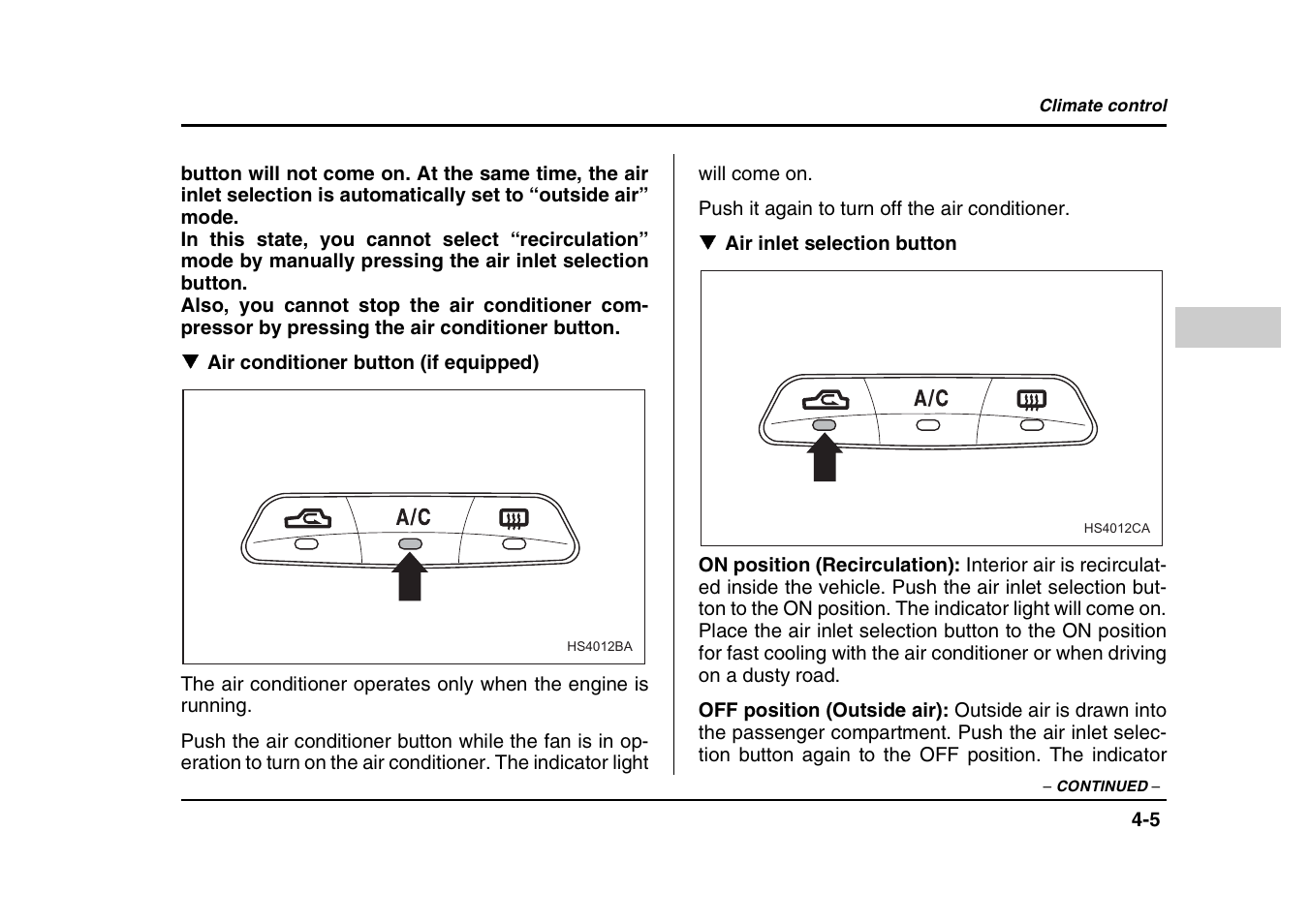 Subaru 2004 Forester X User Manual | Page 170 / 439